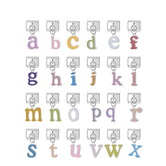 Coloured Letters Silver